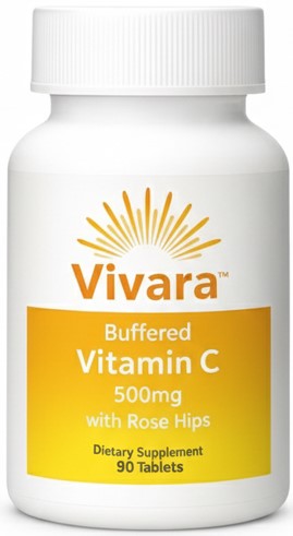 Vivara Buffered Vitamin C Bottle